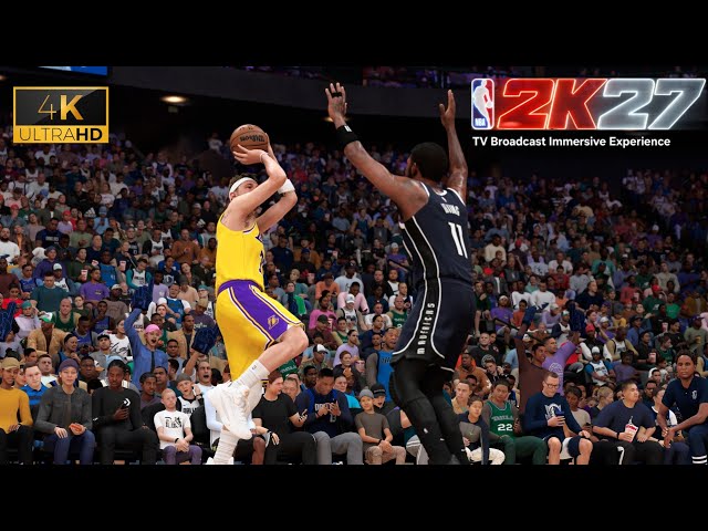 NBA 2K27 PS5 PRO 4K UHD | Lakers vs Mavs | Immersive TV Broadcast Experience!