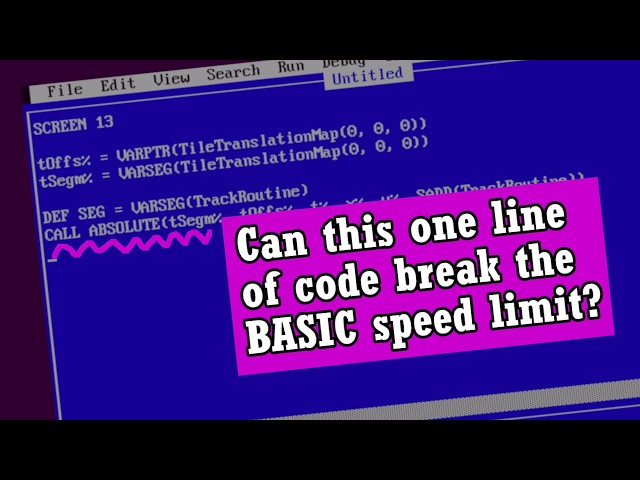 Were SCREEN 13 and CALL ABSOLUTE the ultimate QBASIC performance secrets?