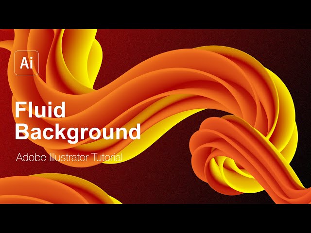 Fluid Abstract Background - Adobe Illustrator Tutorial
