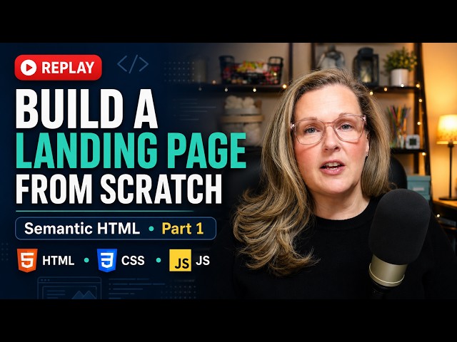 Building a Semantic HTML Landing Page from Scratch | Part 1