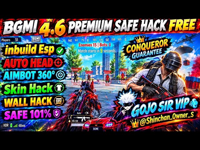 BGMI HACK 4.6 | BGMI 4.6 MOD APK | BGMI ESP HACK | BGMI NEW HACK TODAY | HOW TO HACK BGMI HACK