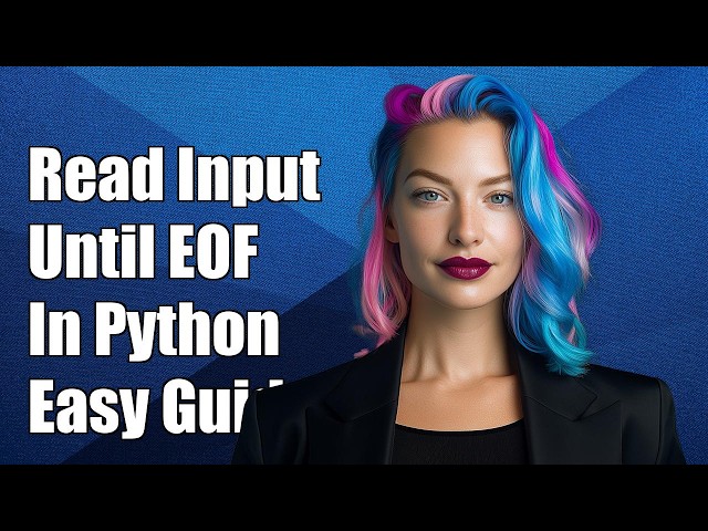 How to read user input until EOF in python?