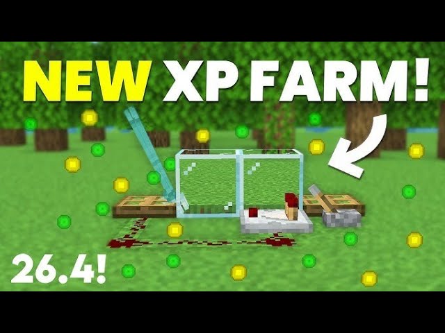 BEST NEW XP FARM Minecraft Bedrock 26.40!
