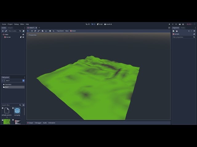 Simple Godot terrain shader