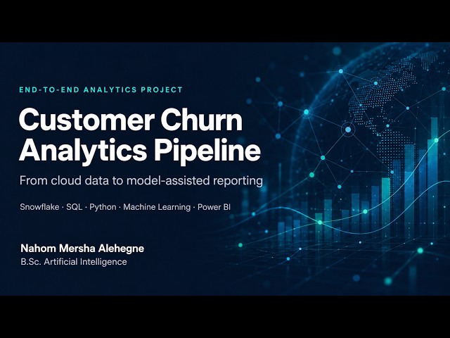 Customer Churn Analytics Pipeline | Snowflake, Python, ML & Power BI