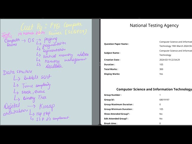 Computer science pyq 2024 Cuet pg part 4 ds+ csa
