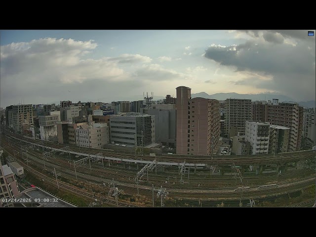 Live Cam: Hakata Station, Fukuoka, JP｜Shinkansen & Local JR Lines｜Night View｜Sunrise & Morning Sun