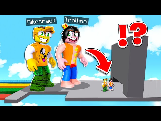 MIKELLINO GIGANTE vs LOS COMPAS ENANOS 😂 Roblox Obby