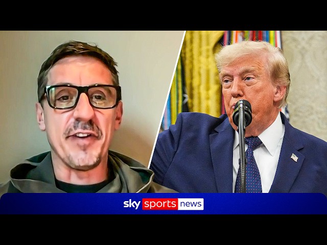 Gary Neville on Trump's influence on Balogun red card controversy | "Never seen anything like it"