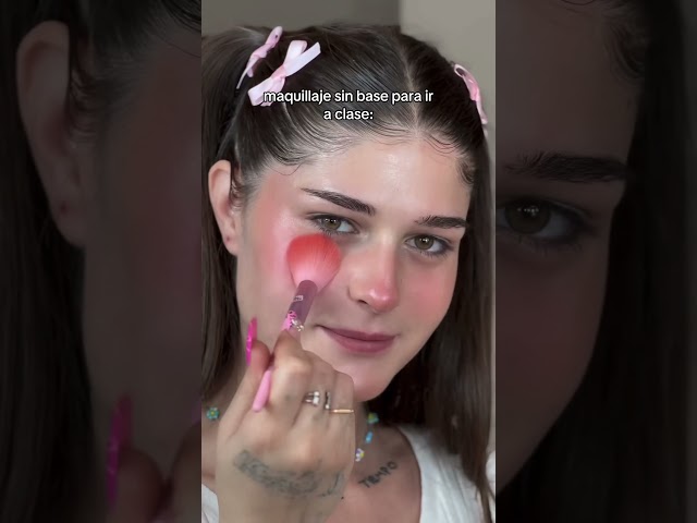 Maquillaje sin base para ir a clase♥️