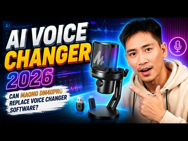 Maono DM40 Pro Review 2026: AI Voice Changer Mic for Gaming & Streaming?