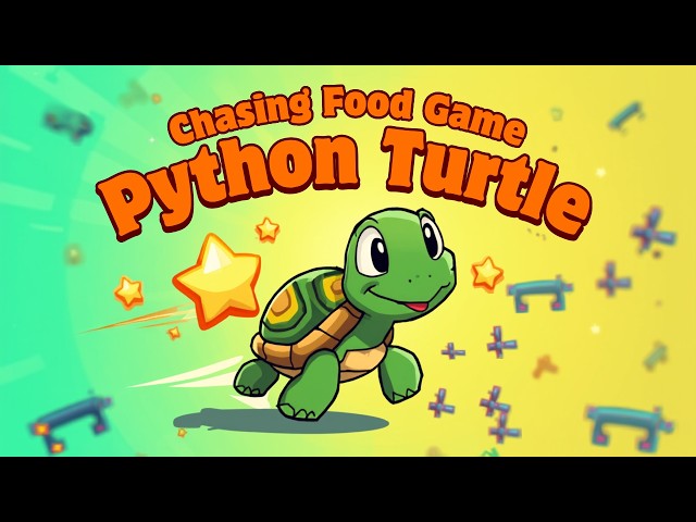 Build a Chasing Food Game with Python Turtle! | Coding for Kids