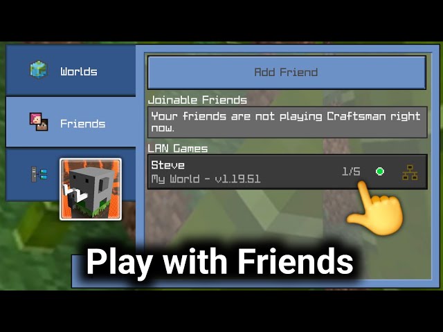 Craftsman How To Play Multiplayer with Friends