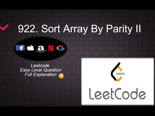 922. Sort Array By Parity II | Leetcode Easy Level Questions Complete Playlist in Python