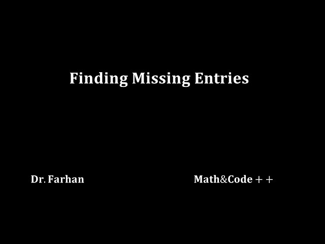 Missing Entries in Simplex Tableau|UMA035|Optimization Techniques