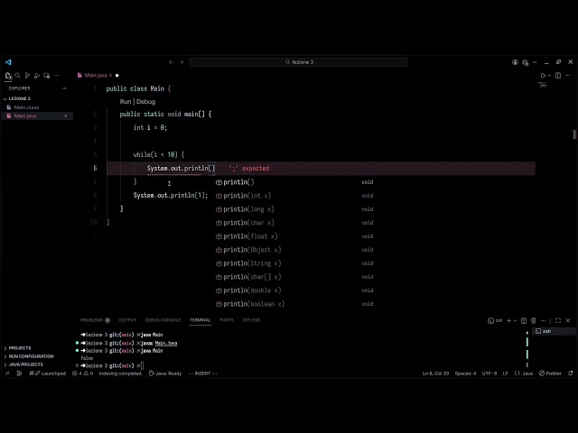 If, While, Do-While, For - CORSO DI JAVA ITA 03