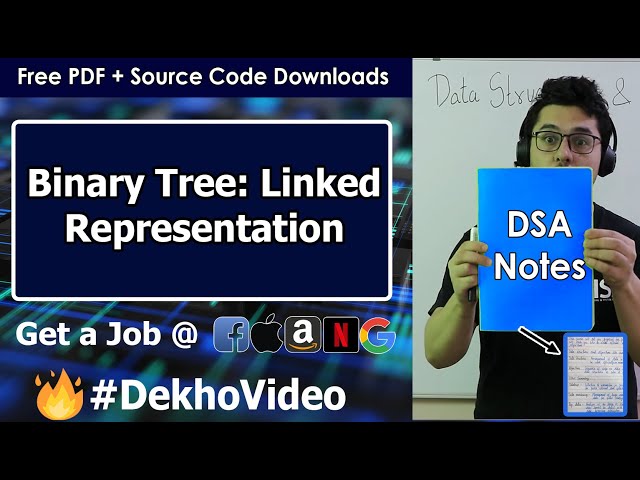 Linked Representation Of Binary Tree in C