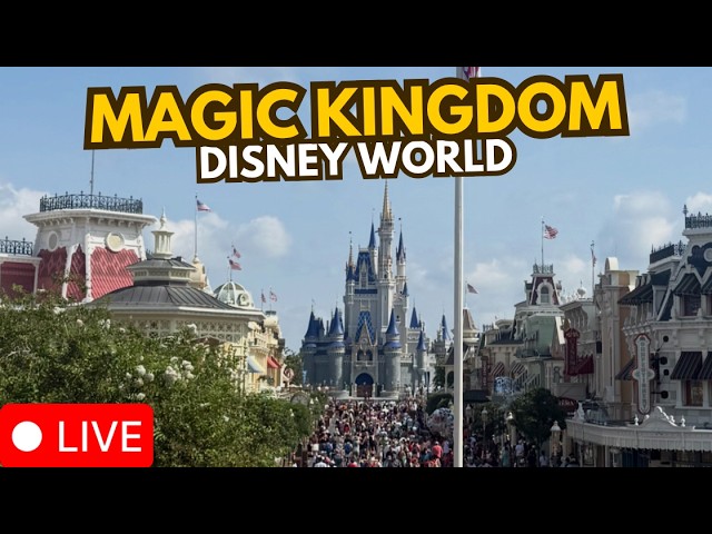 🔴 LIVE: Magic Kingdom Monday l Day Rides and Parades | 08.032026 Walt Disney World