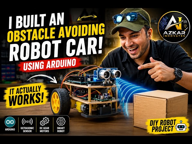 I Built an Obstacle Avoiding Robot Car Using Arduino 🤖 | DIY Robot Tutorial