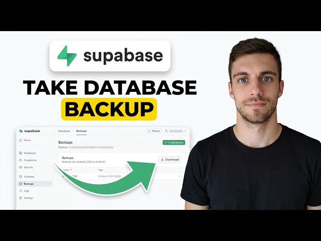 How to Take a Backup of a Supabase Database (Simple Method)