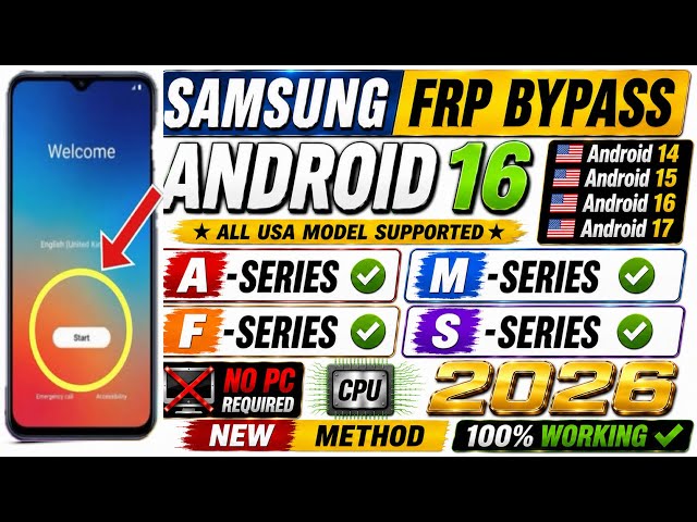 New Samsung FRP Bypass 2026 | Android 13-14-15-16-17 | Without Computer | New Trick Update 2026