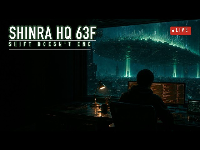 The Shift Doesn't End Till Morning 🌃 Shinra HQ 63F · LIVE 24/7 Cyberpunk Lofi