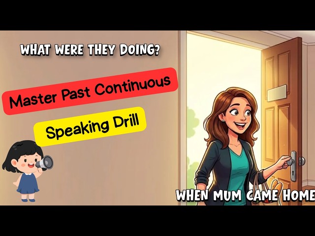 Past Continuous Speaking Drill | Easy Grammar | English Task