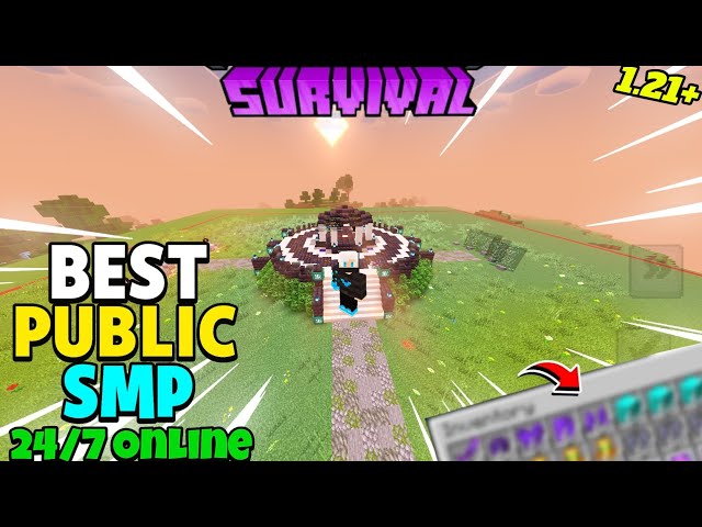 👻 New Best Public Survival Smp Server For Minecraft 🍿 | Java/Pe/Pojav | 24/7 Online | Free To Join 😈