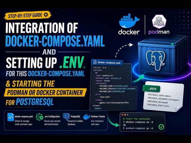 Run PostgreSQL with Docker Compose in Node.js API | .env Setup — Part 3