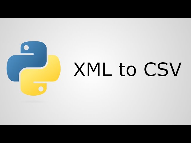 Convert an XML File to CSV with Python - Supports Nested XML