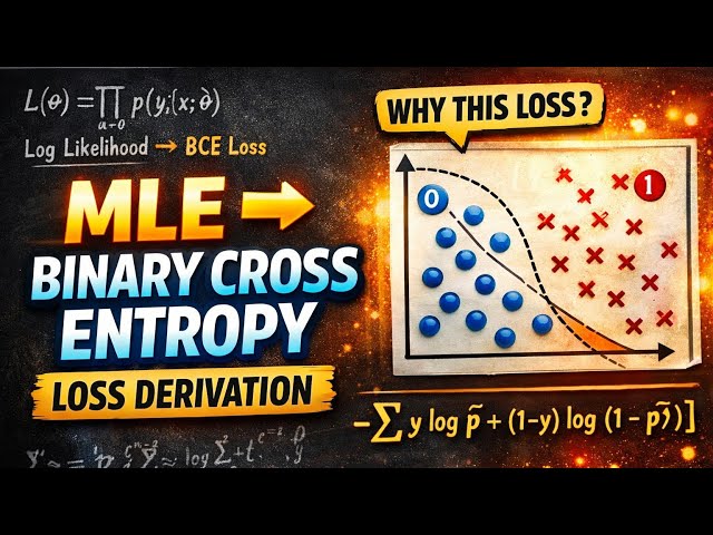Everyone Uses Binary Cross Entropy — But Nobody Explains This Derivation | Data science| Statistics 