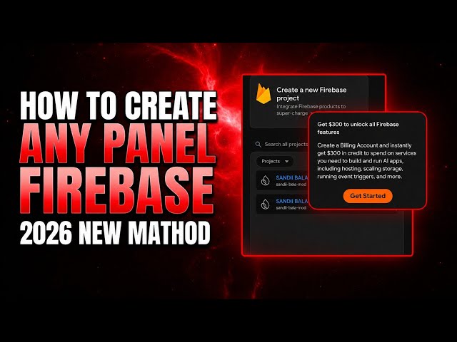 HOW TO CREATE ANY FIREBASE PANEL | 2026 NEW METHOD 🚀 | How to Make Firebase | Injector💀☠️#freefire