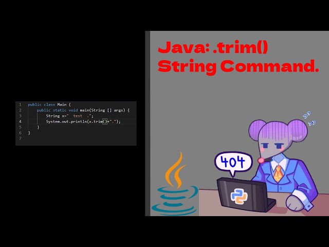 Java: .trim() String Command.