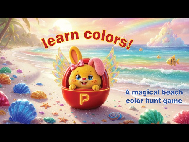 Learn Colors for Kids with Peeko✨| Beach Color Hunt Game Interactive 🌊 Educational Song for Toddlers