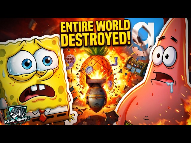 CAN A SUBMARINE DESTROY SPONGEBOB'S WORLD? GMOD EXPERIMENT!
