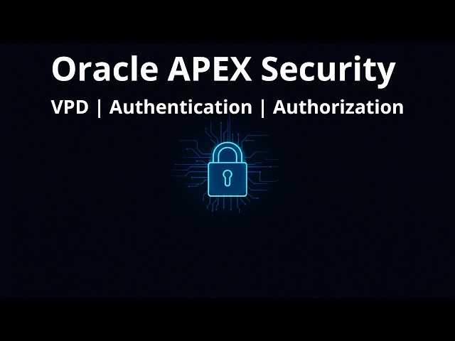 Oracle Apex Security