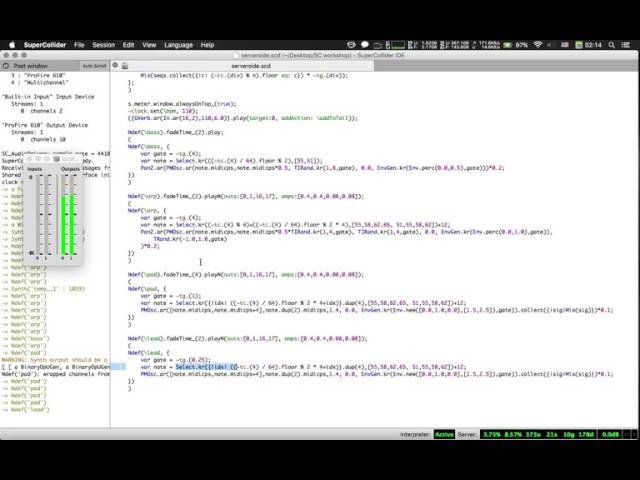 SuperCollider LiveCoding