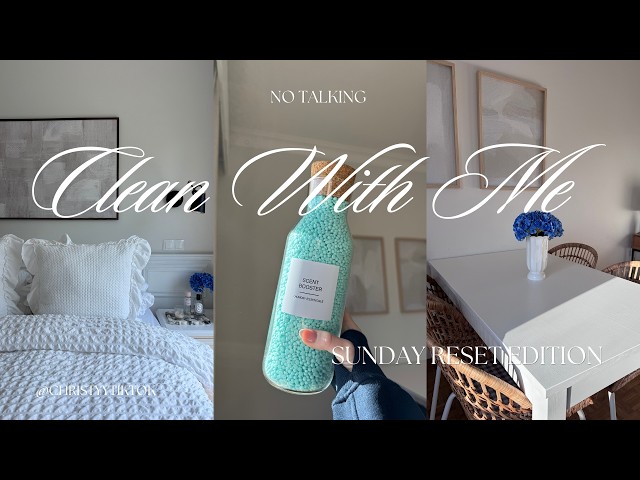 CLEAN, RESTOCK & ORGANIZE WITH ME: SUNDAY RESET EDITION 🎀 asmr, cleaning motivation 