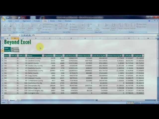 Beyond Excel: Parameterized Query