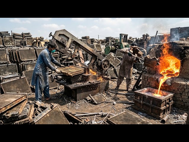 Inside Pakistan’s Radiator Recycling Factory | Waste to Wealth Aluminium Process