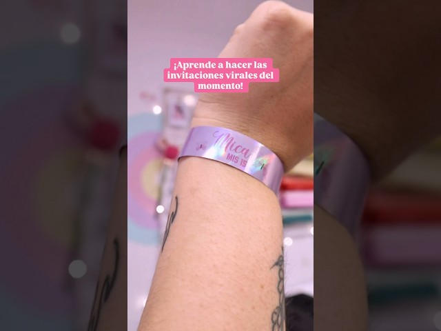 Cómo hacer invitaciones pulseras, pases vip para fiestas ✨