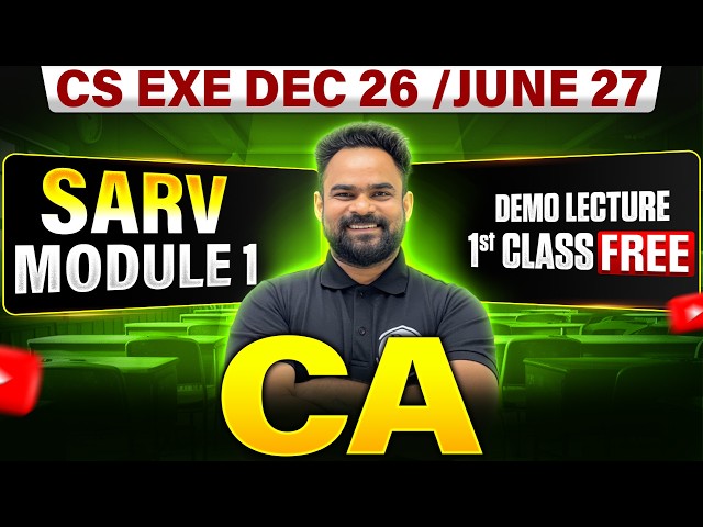 Corporate Accounting Demo Lecture 🔥 | CS Executive Dec 2026 / June 2027 | CS Executive Module 1