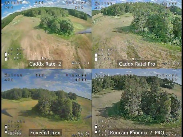FPV Analog Camera testing | Caddx Ratel 2 | Caddx Ratel Pro | Foxeer T-Rex | Phoenix 2-PRO