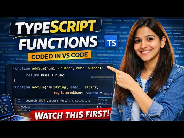 TypeScript Tutorial Series: Functions | Fix Any Type, Params & Return Types
