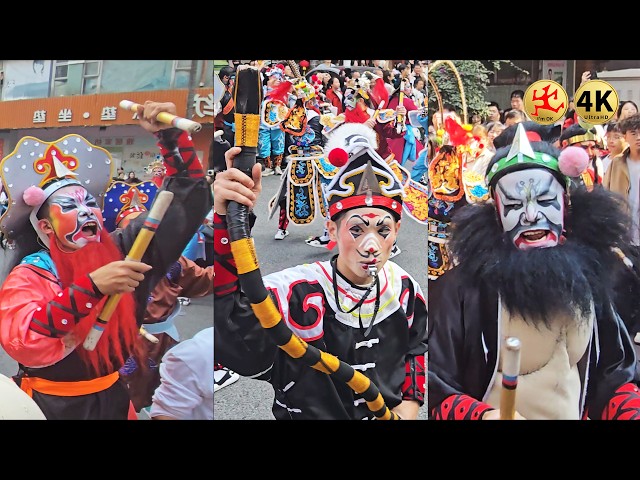 🔥 Grand Parade of Chichan Yingge Team! Jinbao Street Procession & Nangui House Blessing | 4K