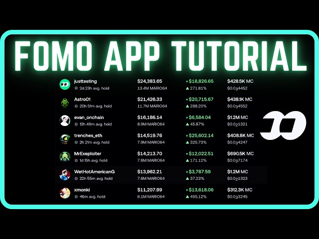 Copia a los traders de memecoins que ganan 100X usando esta app [FOMO para principiantes]