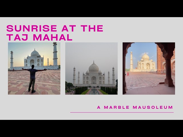Taj Mahal sunrise view