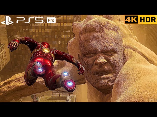 (PS5 PRO) Iron-Spider Joins Strike Spider for the MOST EPIC Sandman Fight | Spiderman 2 4K