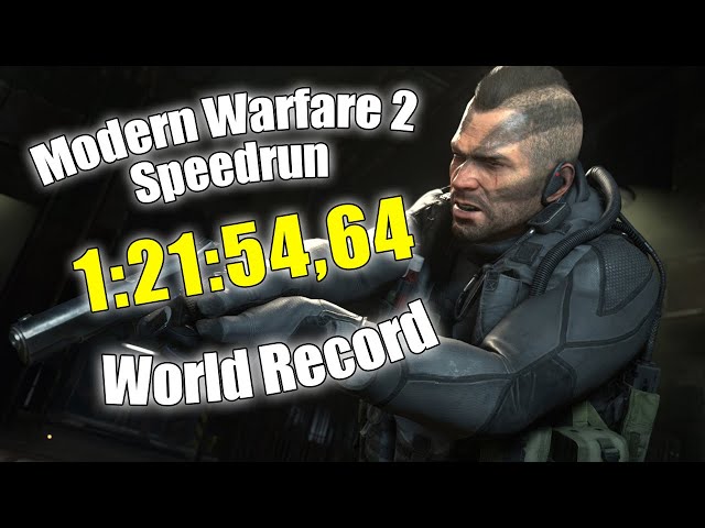 Modern Warfare 2 Any% Speedrun - World Record (1:21:54,64)