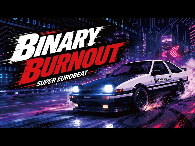 🚗💨 Binary Burnout | Initial D Style Eurobeat 🔥 | Sound Traveler